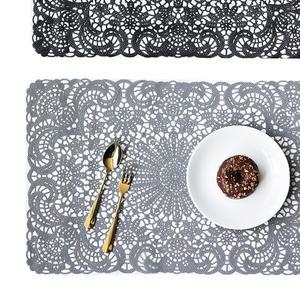 리본제이 블랑누아 레이스 식탁매트, 6입, 1개