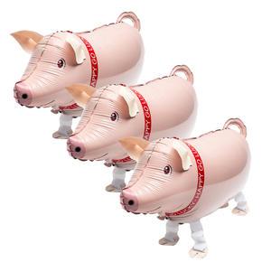 파티팡 동물은박풍선 걸어다니는 돼지 산보풍선, 3개