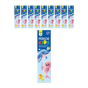 페리오 키즈 2단계 치약 청포도향, 75g, 10개