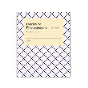 문구백서 비비드 접착식, 포토앨범 몬화이트 흑색, 15매