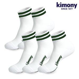 [키모니] 고품질 30수 남자 스포츠양말 5족 KSS501-M3