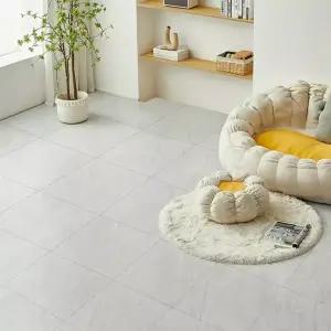 ZIPAN 셀프로 붙이는 접착식 바닥 데코타일 60cm낱장 사무실 거실 현관 베란다 주방 대리석문양 타일