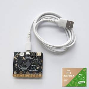 [로봇사이언스몰][코딩][정품] 마이크로비트 V2.21 보드 + 고급코딩케이블(1.5m)(Retail Pack)