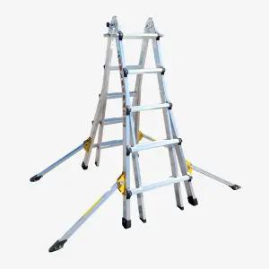 일반 LS-5단 사다리 HSN-L1005 전도방지 아웃트리거 부착 A형 H형다목적 사다리