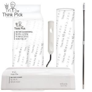 띵크픽 24cm 돌돌이 +롱핸들 +리필 3롤 테이프 롤러 청소 크리너 찍찍이 밀대 롱 청소기