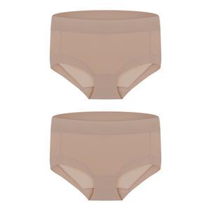 슬림9 여성 드로즈 네모팬티 숏, 모카그레이, M, 2개