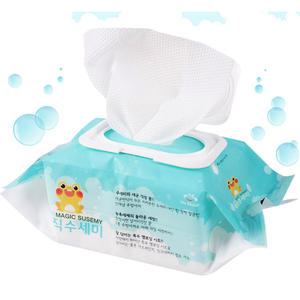 두꺼비 매직 일회용수세미 주방 세제일체 티슈형 두꺼운 40매