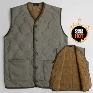 [엠엔씨]뽀글양털 박스핏 퀄팅조끼 (MDPD094NT)