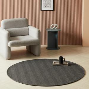 웰러그 먼지없는 트리드 사이잘룩 러그 워셔블 카페트 원형 다크그레이, 200, 1개