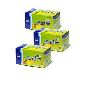 크린랩 뽑아쓰는 크린백 소 17x25cm 300매 3개 비닐팩 위생백