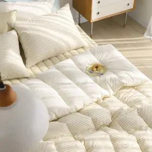 [파르페][파르페by알레르망] 크루 워싱면 차렵이불패드세트 (옐로우) S/SS