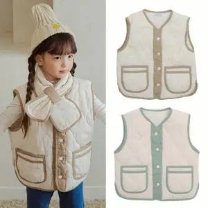 [보리보리/리틀맘]스노우 퀼팅 아기누빔조끼 유아실내조끼 경량조끼