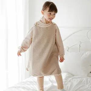 [보리보리/리틀맘]아기 유아 삼중지 누빔면 수면조끼 실내조끼 수면잠옷