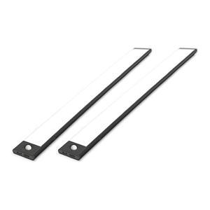 노바리빙 C타입 충전식 더 블랙 슬림 LED 센서등, 600mm 주광색, 2개