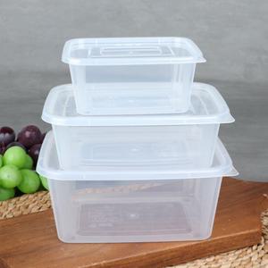 투명 사각 용기 BW 0.5L 50개 AA 일회용