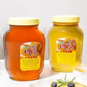 [안심포장] 국산 100% 소백산 사양벌꿀 2.4kg (아카시아/잡화)