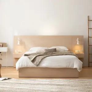 스테이 호텔 LED 조명 수납 침대Q K+협탁 2EA 착불배송