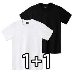 [엠엔씨][MNC] [2장묶음] 남녀공용 무지20수 반팔티 (MDBT521UN)