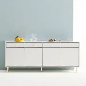 장인가구 로지 모던 사이드보드장 TV 티비다이 높은 거실장 1800