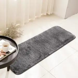 스칸디앤홈 포근한 터치미 샤기 주방매트 다크그레이 40x120