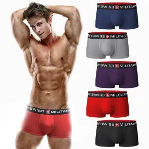 [스위스밀리터리]스위스밀리터리 Big로고 팬티속옷 남자드로즈 5장세트