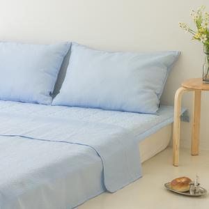 아르페지오베이직 비치 오션블루 모기기피 홑겹베개커버, 50x70