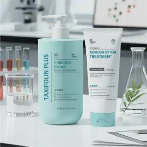 [탁시폴린 샴푸&트리트먼트] 탈모 고민, 자극 없이 해결! 진달래를 담은 비건 탈모케어 2종 set 식물성 폴리페놀