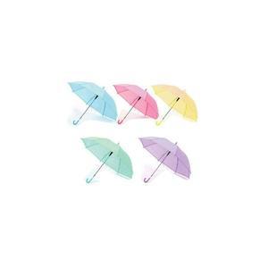컬러5개 파스텔우산 자동우산 장우산 장마 인쇄 선물
