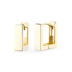 18k 엣지 사각 링귀걸이_소