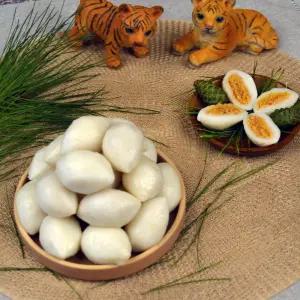 우리쌀로 만든 굳지않는 흰송편(깨) 1kg