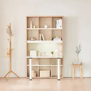 넌스 1200 LED 정면 책상 책장 세트 DF924603