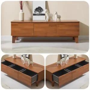 낮은 TV다이서랍장 안방티비장 멀바우 원목 1200