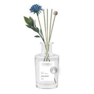 [유통기한 임박] 유멜 리드 플라워 디퓨저 아쿠아시크릿, 180ml, 1개