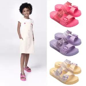 [토박스](강남점)[미니멜리사] 향기나는 젤리슈즈 코지 슬라이드 샌들 유스 MSYCE2TSCS12-3종