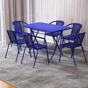 접이식야외테이블 의자 간이 철제 옥상 4인 6인 실외