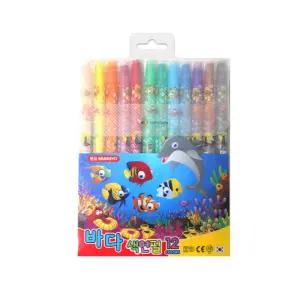 문교 바다색연필 12색 샤프식
