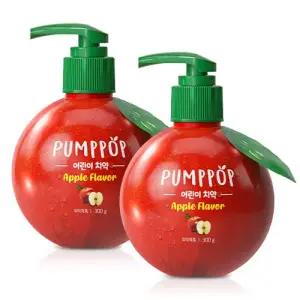 펌프팝 어린이 펌핑치약 저불소) 사과향 300g x 2개