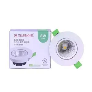매입형 LED 등기구 회전 75MM 8W 4000K YY-DW-8-4K 후지라이테크