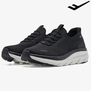 남성 여성 키높이 슬립온 워킹화 운동화 원더힐라이트(블랙)