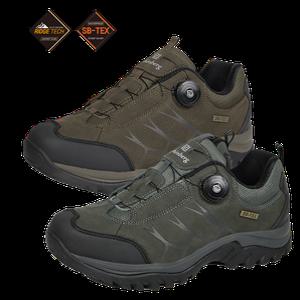 쉔베르크 남성용 사계절 천연가죽 방수 다이얼 트레킹화 아크 브라운 그레이