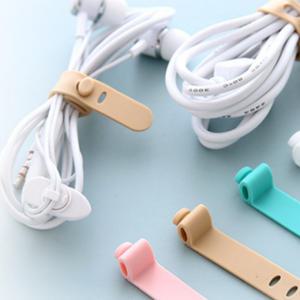 실리콘 케이블타이 4p 코드 선정리 홀더 고정 타이