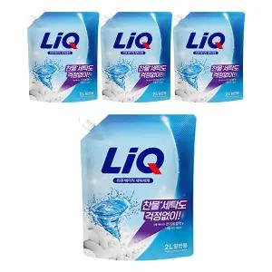 리큐 베이직 액체세제 리필 일반용, 2L, 4개