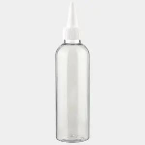 화이트 뾰족캡 투명 용기 200ml 플라스틱 화장품용기 공병 소분병 여행