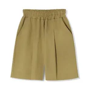 [엠엔씨][MNC] 원턱 와이드핏 면반바지 (MDSP259LS)