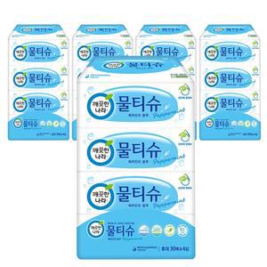 물티슈 페퍼민트 블루 휴대형 30매 4입x5팩_g