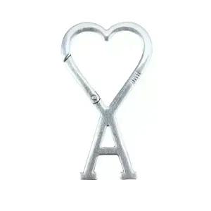 하트 로고 후크 키링 키홀더 실버 (UKR907 369 905) [당일]