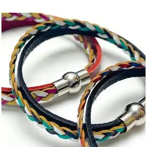 [하프클럽/]핸드메이드 가죽 팔찌 CM101