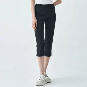 에센셜 풀밴드 슬림핏 7부 팬츠 LSPTO473_BK