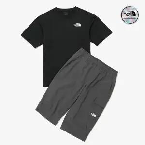 [노스페이스] [노스페이스키즈 공식] NT7UQ11T 키즈 하이크 카프리 세트