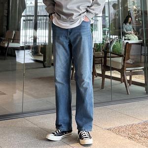 편안한 세미와이드 스판 청바지 남성청바지